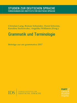 cover image of Grammatik und Terminologie